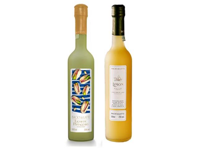 Kit Bacio di Latte Licor Pistacchio + Licor Limoncello