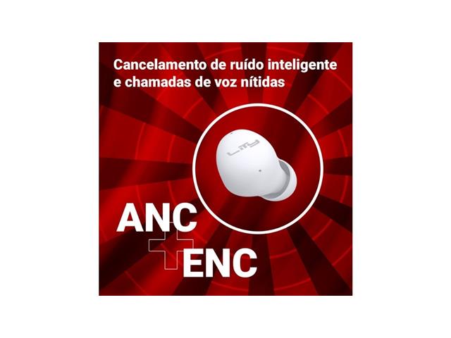 Fone Bluetooth Bud 5.4 ENC / ANC 34H Preto (T13P) - 6
