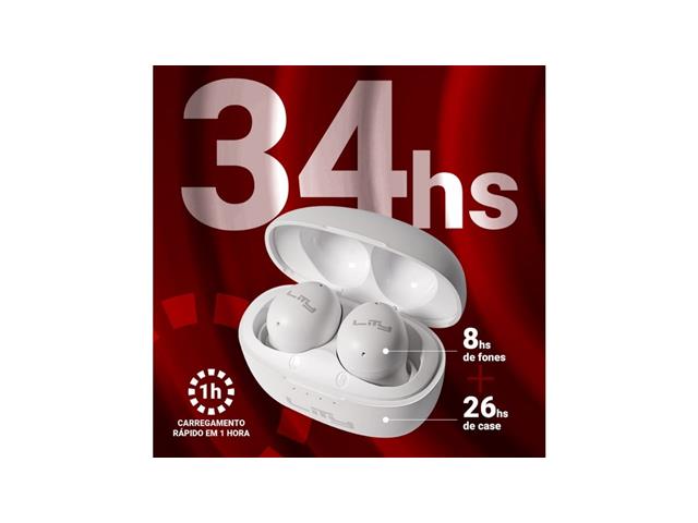 Fone Bluetooth Bud 5.4 ENC / ANC 34H Preto (T13P) - 8