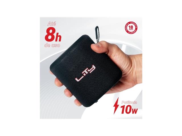 Caixa Bluetooth Lity 10W 8hs SD Card Preta IPX6 (B13P) - 3