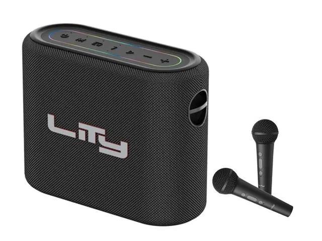 Caixa Bluetooth Karaokê c/2 Mic 80W (B15M)
