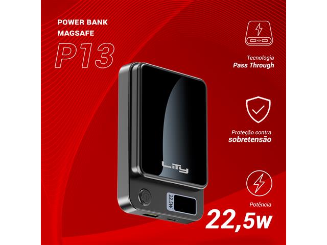 Carregador Portátil Powerbank MagSafe Turbo Lity 10.000mAh 20W - 5