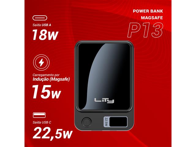 Carregador Portátil Powerbank MagSafe Turbo Lity 10.000mAh 20W - 9