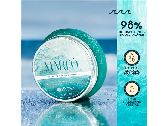 Areia Esfoliante Corporal L'Occitane au Brésil Mareô 200ml - 2