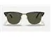 Lentes de sol Ray-Ban, Clubmaster Classic, color Negro sobre dorado - 1
