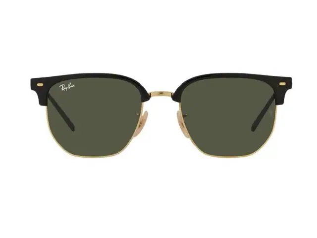 Lentes de sol Ray-Ban, Clubmaster Classic, color Negro sobre dorado