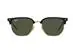 Lentes de sol Ray-Ban, Clubmaster Classic, color Negro sobre dorado - 0