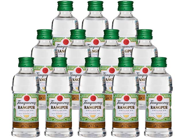 Pack com 12 Miniaturas Gin Tanqueray Rangpur 50ml