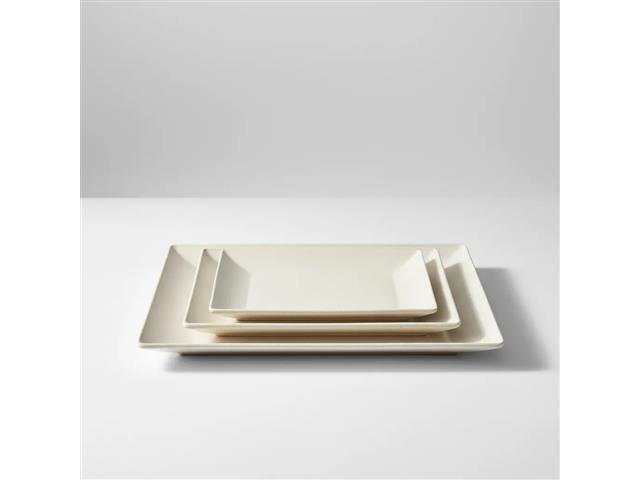 Kit Evo Petisqueira Retangular 3 Peças  Marfim - 8