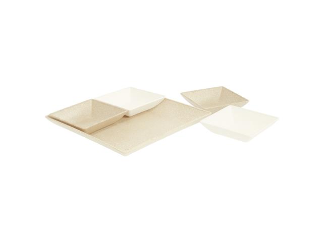Kit Evo Para Petiscos 5 Peças Marfim