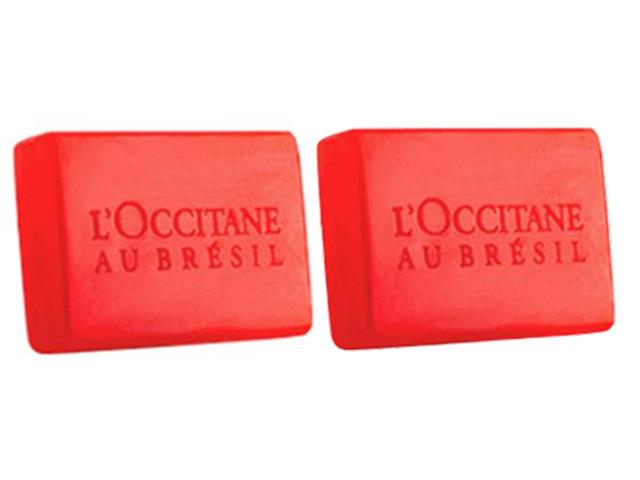 Kit 2un Sabonete Vegetal Vermelho L'Occitane au Brésil Bromélia 75G