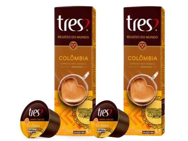 20 Cápsulas Três Corações Café Espresso Colômbia
