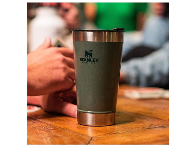 Copo Térmico de Cerveja com Tampa Stanley Hammertone Green 473ML - 7