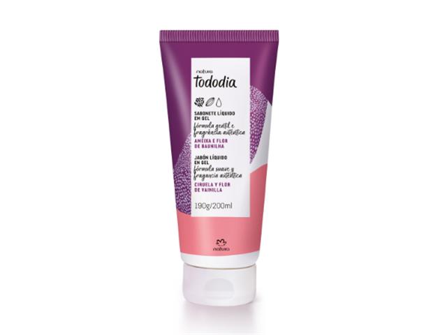 Sabonete Líquido em Gel Tododia Ameixa e Flor de Baunilha