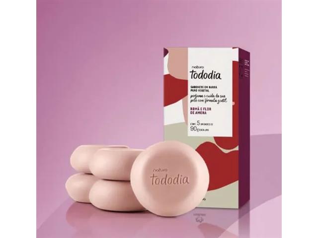 Sabonetes em Barra Natura TodoDia Tododia Romã e Flor de Amora 5 Uni - 2