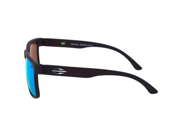 Óculos de Sol Masculino Mormaii Monterey Preto Fosco com Azul - 1
