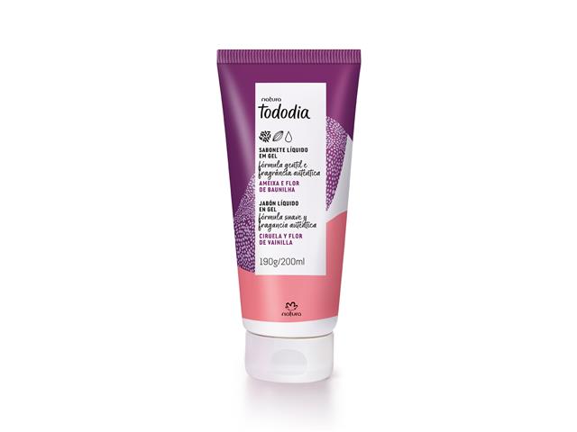 Sabonete Líquido em Gel Tododia Ameixa e Flor de Baunilha 190 g