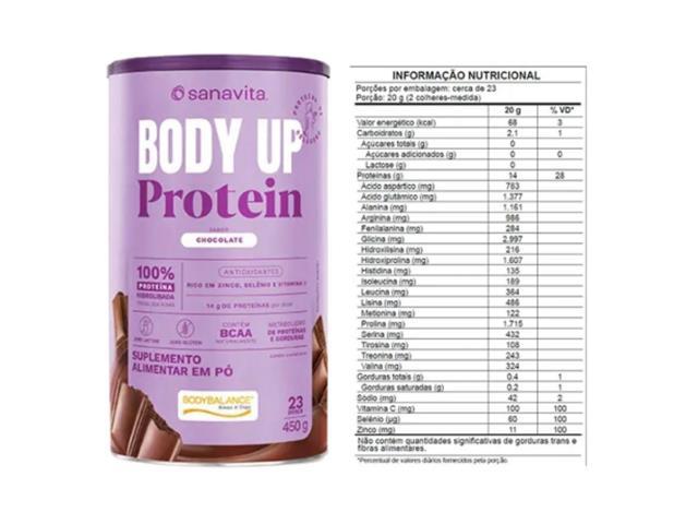 Body Up Protein Chocolate 450G + 2 Sticks Thermo Energy Frutas - 3