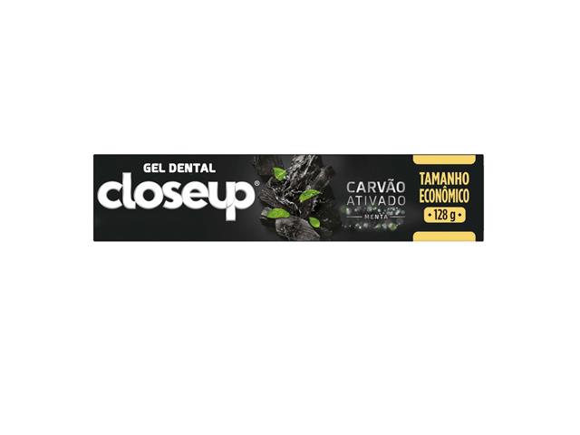 Gel Dental Carvão Ativado Menta Closeup Branco...