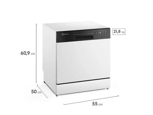 Lava-Louça Electrolux 8 Serviços Branca com Programa Lava e Seca 110V - 2