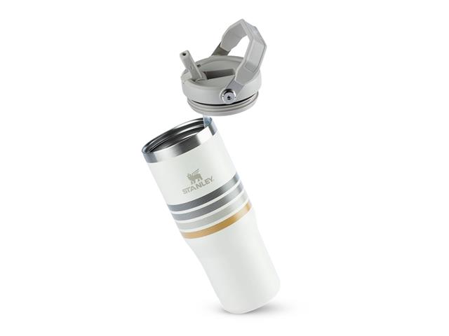 Garrafa Térmica Stanley FlipStraw Cream Ash Stripes 0,887L - 2