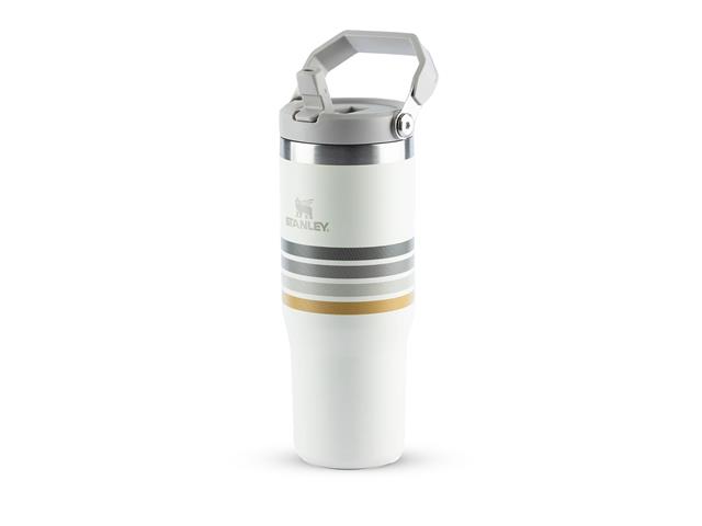 Garrafa Térmica Stanley FlipStraw Cream Ash Stripes 0,887L - 1