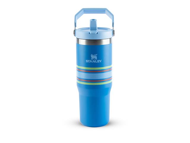 Garrafa Térmica Stanley FlipStraw Azure Stripe...