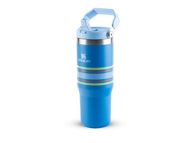 Garrafa Térmica Stanley FlipStraw Azure Stripes 0,887L - 1