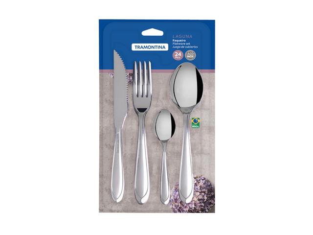 Faqueiro Tramontina Laguna em Aço Inox Facas para Churrasco 24 Peças - 1