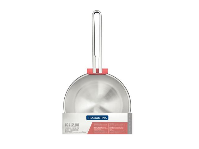 Frigideira Tramontina Ventura em Aço Inox com Fundo Triplo 24 cm 2,1 L - 3