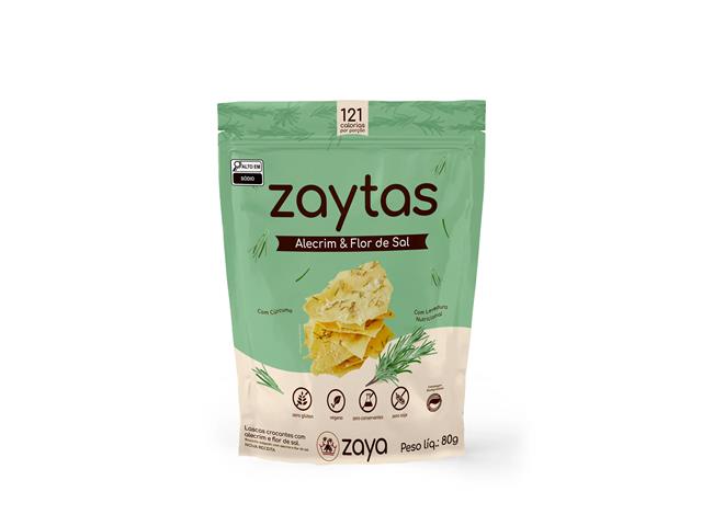 Biscoito Três Corações Zaytas Alecrim & Flor de Sal 80g 15 Unidades - 1