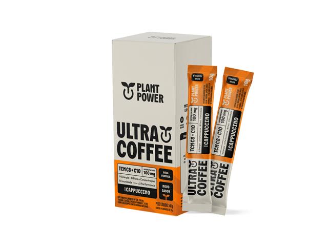Suplemento Alimentar Plant Power Ativa o Café Cappuccino 14x10g 14Un