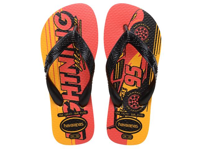 Chinelo Havaianas Kids Cars Amarelo Pop Tam 29...