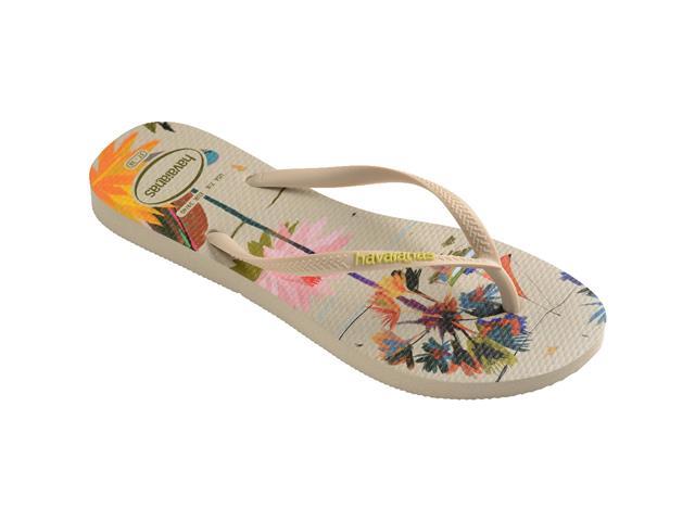 Chinelo Havaianas Sl Summer Bliss Bege Palha Tam 33-34 - 1