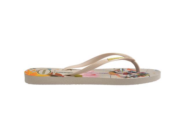 Chinelo Havaianas Sl Summer Bliss Bege Palha Tam 33-34 - 2