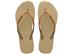 Chinelo Havaianas Slim Glitter Ii Areia/Dourado Tam 39-40 - 0
