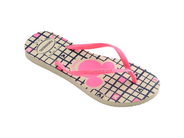 Chinelo Havaianas Slim Disney Bege Palha Tam 39-40 - 1