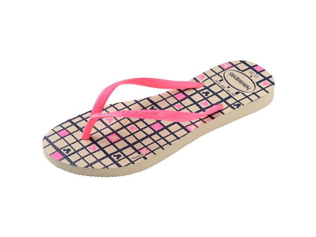 Chinelo Havaianas Slim Disney Bege Palha Tam 41-42 - 5
