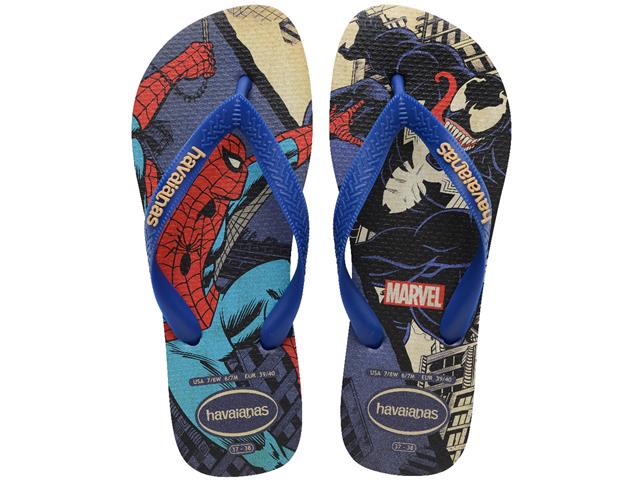 Chinelo Havaianas Top Marvel Clas Azul Naval T...
