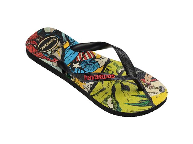 Chinelo Havaianas Top Marvel Clas Pto/Preto/Vermelho Tam 37-38 - 1