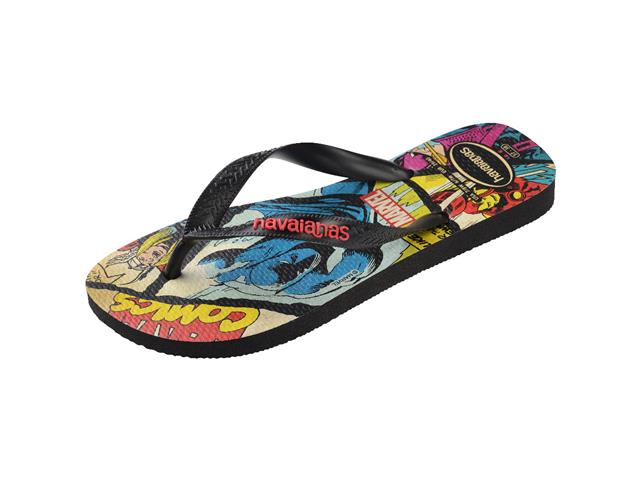 Chinelo Havaianas Top Marvel Clas Pto/Preto/Vermelho Tam 37-38 - 5
