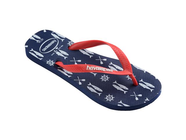 Chinelo Havaianas Top Nautical Marinho/Vermelho Rubi Tam 39-40 - 1