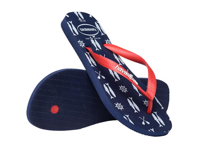 Chinelo Havaianas Top Nautical Marinho/Vermelho Rubi Tam 39-40 - 3