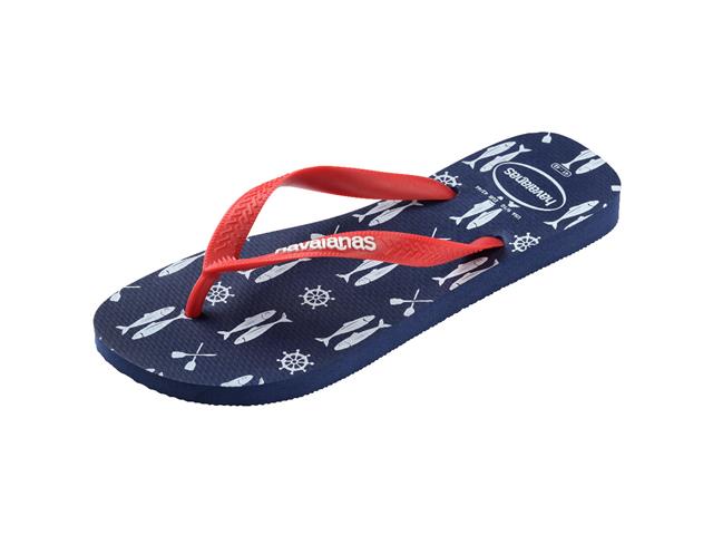 Chinelo Havaianas Top Nautical Marinho/Vermelho Rubi Tam 39-40 - 5