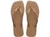 Chinelo Havaianas Sl Sq Logo Met Rose Gold/Rose Gold Tam 39-40 - 0