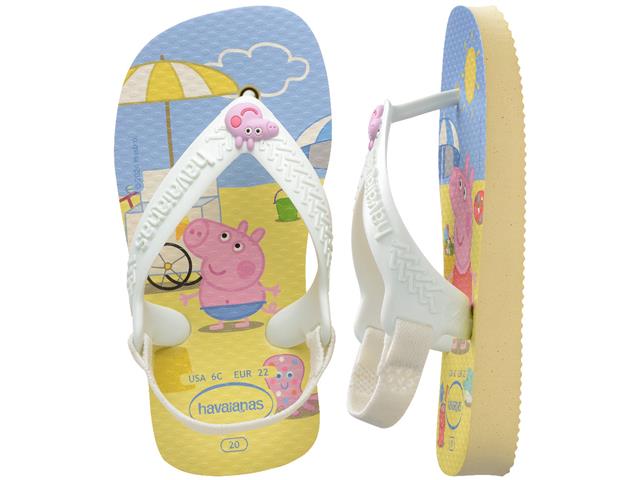 Chinelo Havaianas N.Baby Peppa Pig Buttercream - 5