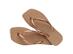 Chinelo Havaianas Sl Sq Logo Met Rose Gold/Rose Gold - 3