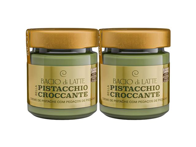 2 Cremes Bella Pistacchio Crocante Bacio di Latte 250G
