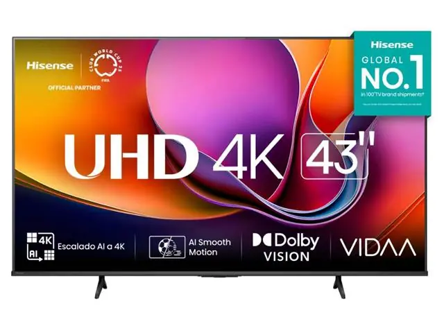 Tv 43" Smart TV UHD 4K Hisense sistema VIDAA