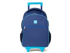 Mochila De Rodinhas Play Azul Escuro Mn